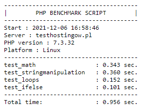 Kru.pl - PHP Benchmark Script